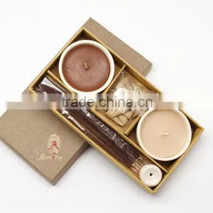 Air Fresheners Scented Candle Set With Ceramic Bowl thumbnail-3