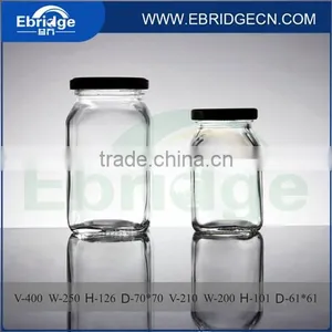 210ml Flint Chili Sauce Jam Jar 400ml Round Glass Jar Quality Choice thumbnail-1