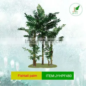 Fake Fishtail Palm Tree in Group for Outdoor Decoration thumbnail-1