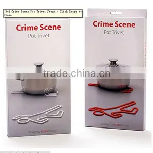 Crime Scene Silicone Pot Trivet thumbnail-1