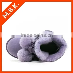 Hot Selling Snow Buckle Fastener Sweet Leather Boots Women thumbnail-6