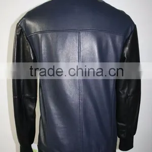 Women PU Jacket 2016 New Design Blue Color thumbnail-1