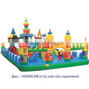 Best-selling Customizable PVC Tarpaulin Happy Castle Inflatable Park thumbnail-1