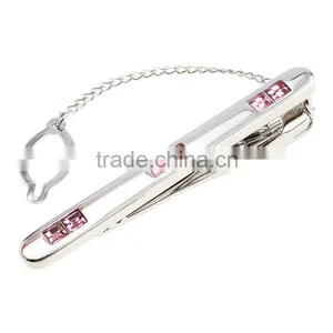 Simple Rhinestone Metal Mens Tie Set Aceessories thumbnail-2