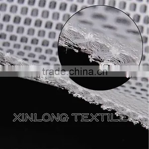 Polyester Knitted Black Yarn Sandwich Mesh Fabric for Sportwear thumbnail-4