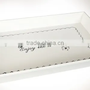High Quality Best Selling Rectangle Lacquer Serving Tray Table thumbnail-1