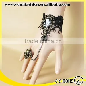 Hallowmas Skull Vintage Bracelet for Women, Vintage Slave Bracelet thumbnail-3