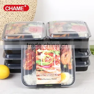 Resuable Plastic Meal Prep Container 3 Compartment, 10 Pack, Stackable, Leakproof Bento Lunch Food Box Storage Containers thumbnail-6