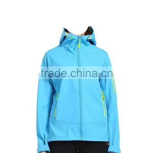 Autumn 100% Polyester Waterproof Womens Outdoor Fleece Women Jacket Soft Shell thumbnail-1