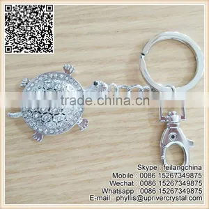 Key Ring Crystal Pave Tortoise Keychain For Cheap Sale thumbnail-1