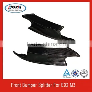 Carbon Fiber Auto Parts Front Splitters for BMW E92 Spoiler, Mirror Cover, Front Grille thumbnail-6