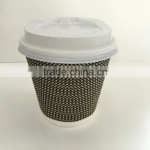S-corrugated Paper Cups for Hot Coffee Insulated Paper Coffee Cups thumbnail-3