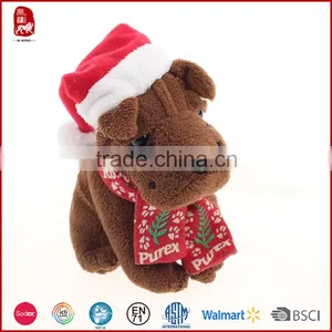 Wholesale Christmas Toys Plush Sitting Dog Soft Toy/plush Dog thumbnail-1