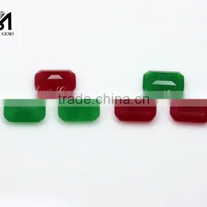 Colorful Faceted Loose Gemstone Octagon 13 x 18 Jade Quatz thumbnail-3