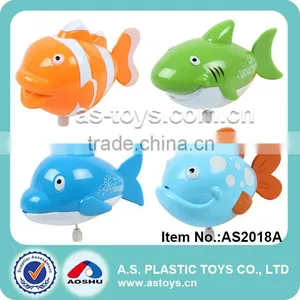 4 Kinds Lovely Kids Plastic Wind up Fish Toy thumbnail-2