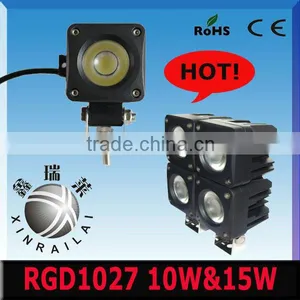 9-32vdc 10w Square Car Lights Led Driving Work Light Ip68 RGD1027 10/15W, 6500K.offroad,tractor .motorcycle,truck LED Work Light thumbnail-1