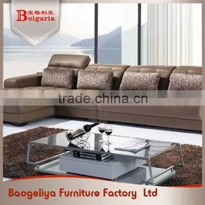 Italian Style Sofa Set Living Room Furniture Modern Hotel Used Leather Sofa thumbnail-3