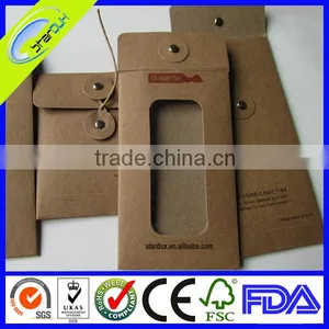 Kraft String Tie Envelopes With Window thumbnail-1