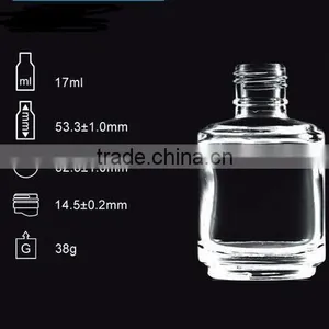 5ML Flat Square Shaped Glass Nail Polish Container China Factory thumbnail-1