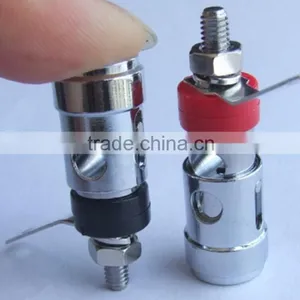 Spring Loaded Gold Plated Speaker Binding Posts Terminals thumbnail-2