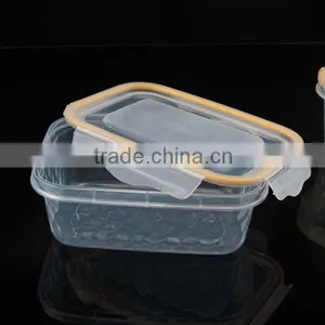 Diamond Effect 200ml Clear Plastic Lunch Boxes, Small Food Container thumbnail-1