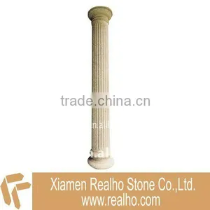 Yellow Flamed Granite Hollow Pillar thumbnail-1