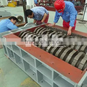Double Shaft Shredder/WASTE TIRE SHREDDER MACHINE thumbnail-2