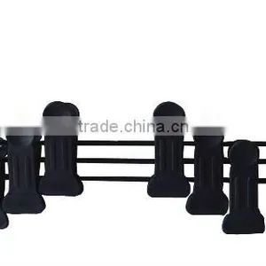 Black Metal Clips Bar With Plastic Clips. Hangers Metal Fittings thumbnail-1