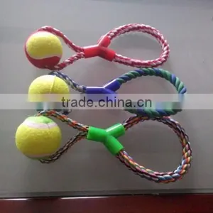 QQ Petoy Factory Hot Products Dog Rope Tug Toy Dog Toy Rope Ball thumbnail-2