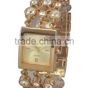 Quartz Watches Japan Movt Watch With Stone Chain Strap OEM Services thumbnail-3
