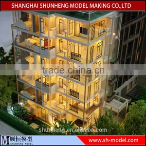 Building House Apartment Scale Model for Real Estate Exhibition,miniature Architectural Model Making thumbnail-2
