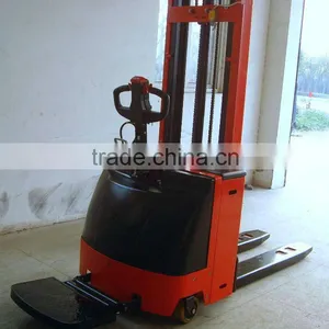 1T Used Electric Pallet Stacker thumbnail-1