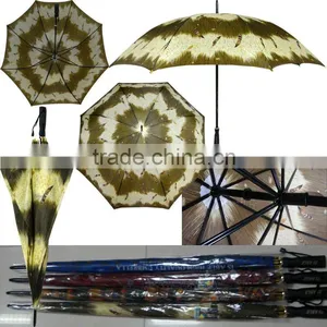 Printed Promotion Golf Umbrella With Double Ribs thumbnail-1