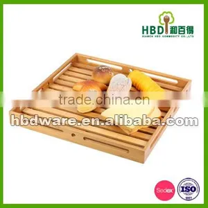 High Quality Wood Bamboo Bread Serving Tray thumbnail-3