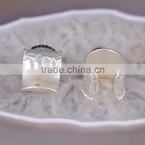 Natural Crystal Pave Crystal Druzy Freshwater Pearl Sliver Ring thumbnail-3