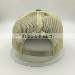 3D Embroidery Patch Logo Worn Out 5 Panel Trucker Mesh Cap thumbnail-3