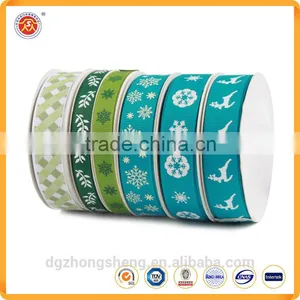 2016 Custom High Quality Printed Grosgrain Ribbons Satin Ribbons for Holiday Decoration / Gift Packing thumbnail-2