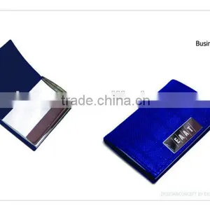 Corporate Gift Good Quality PU or Real Leather and Stainless Steel Name Card Holder,metal Card Holder,business Card Holder thumbnail-1