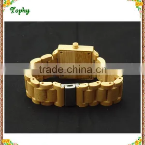 2016 Vogue World Fashion Brand Quartz Wood Lady Watch Made of Wooden and Bamboo Material thumbnail-3