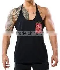 Custom Pocket Printed Gym Singlet thumbnail-1