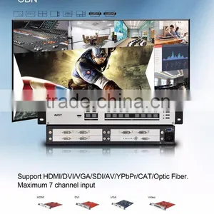 AVCIT Any Size 7 HDMI/DVI/VGA/SDI/AV/YPbPr/OF/CAT Input Signals 1 DVI Output Modular HD Combiner Multi Viewer thumbnail-1