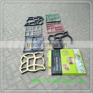 Garden DIY Plastic Path Maker Model Road Paving Cement Mould thumbnail-1