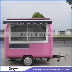 JX-FR220H Nice Color Mobile Fryer Food Cart Trailer for Sale thumbnail-2