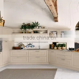 Classic White Kitchen Cabinet With Quartz Countertop on Sale thumbnail-1