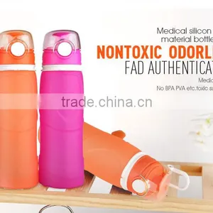 Silicone Folding Bottle Use for Go Outdoors Travel, Running, go Hiking thumbnail-4