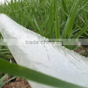 Chinese Manufacturer Transparent Color 2 Blue Line PE pe Lay Flat Hose thumbnail-2