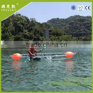 PC 2 Seat Clear Bottom Peddle Kayak Transparent for Sale thumbnail-5