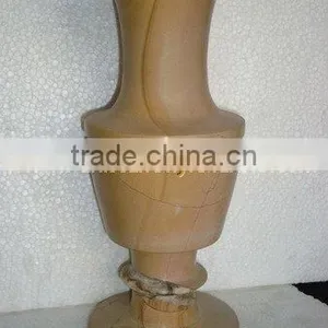 UNIQUE TEAKWOOD MARBLE PEDESTALS thumbnail-3