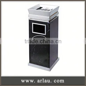 Arlau Ashtray Bins,Double Bucket Garbage Bin,Garbage Bin Recycling Bin Stand Trash Bin thumbnail-1