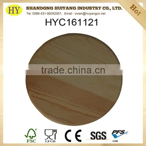 FSC Round Shape Wooden Cutting Board for KID Painting DIY thumbnail-1